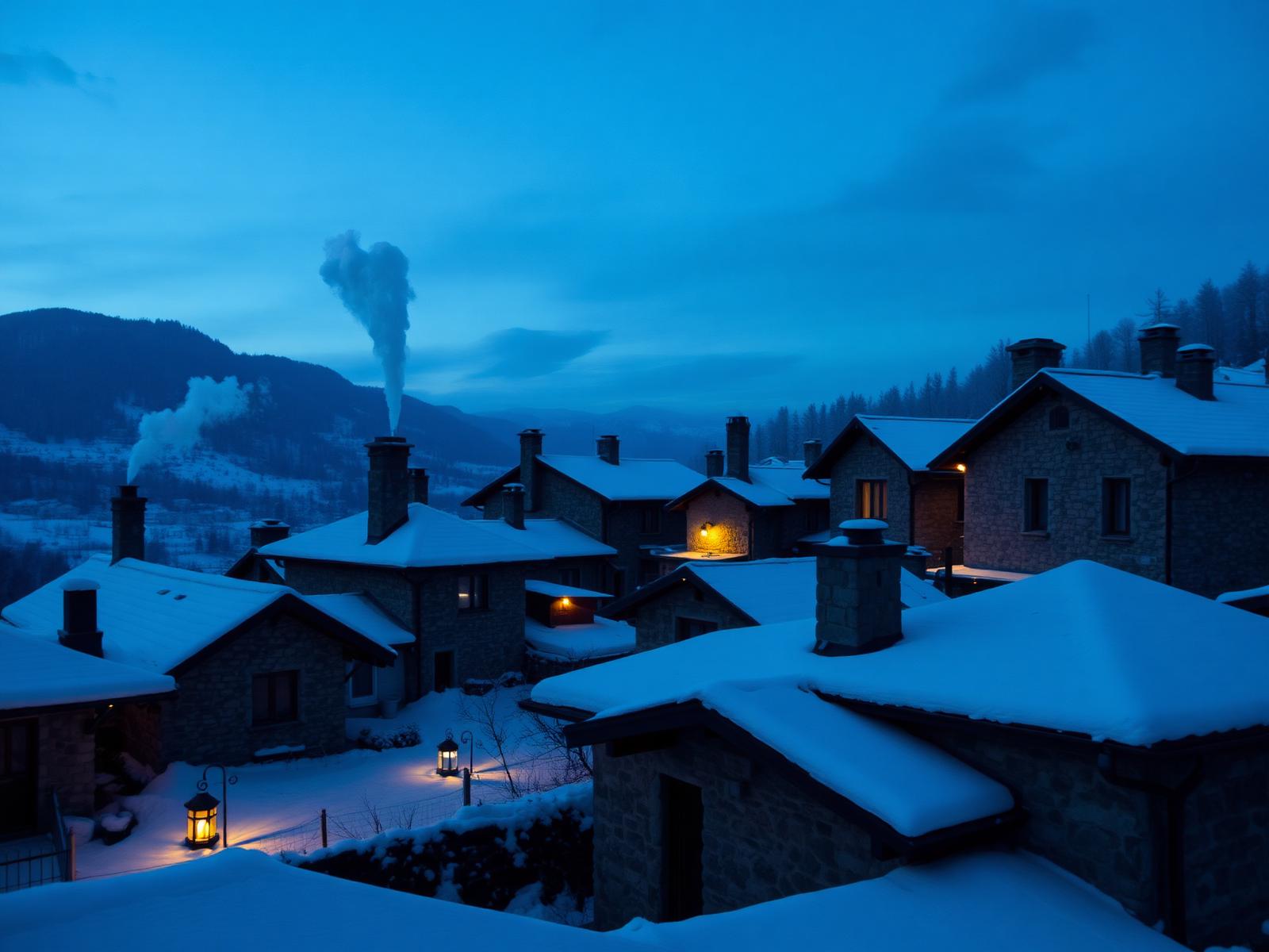 Snowy village