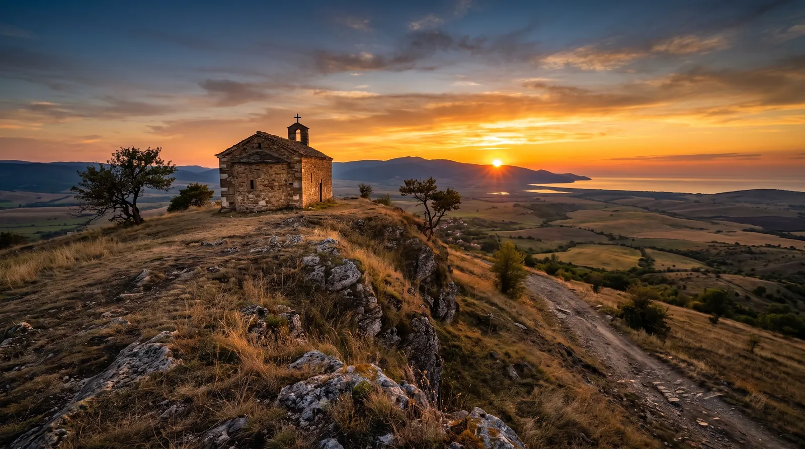 Saint John Letni Chapel ridge above Izvorishte