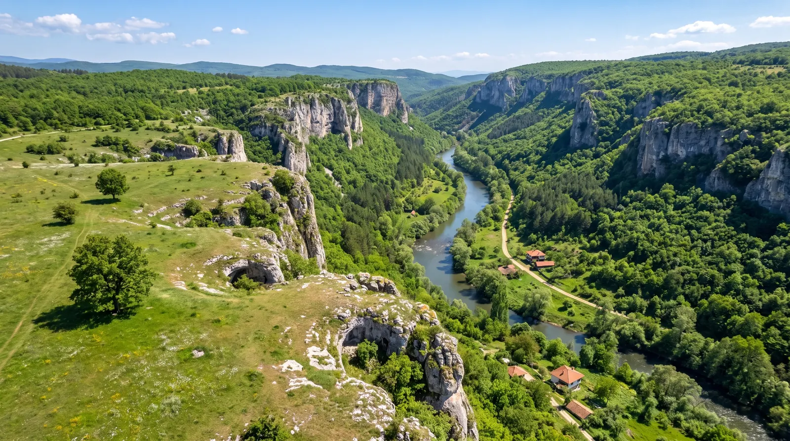 Zabrate limestone plateau above Iskar Gorge